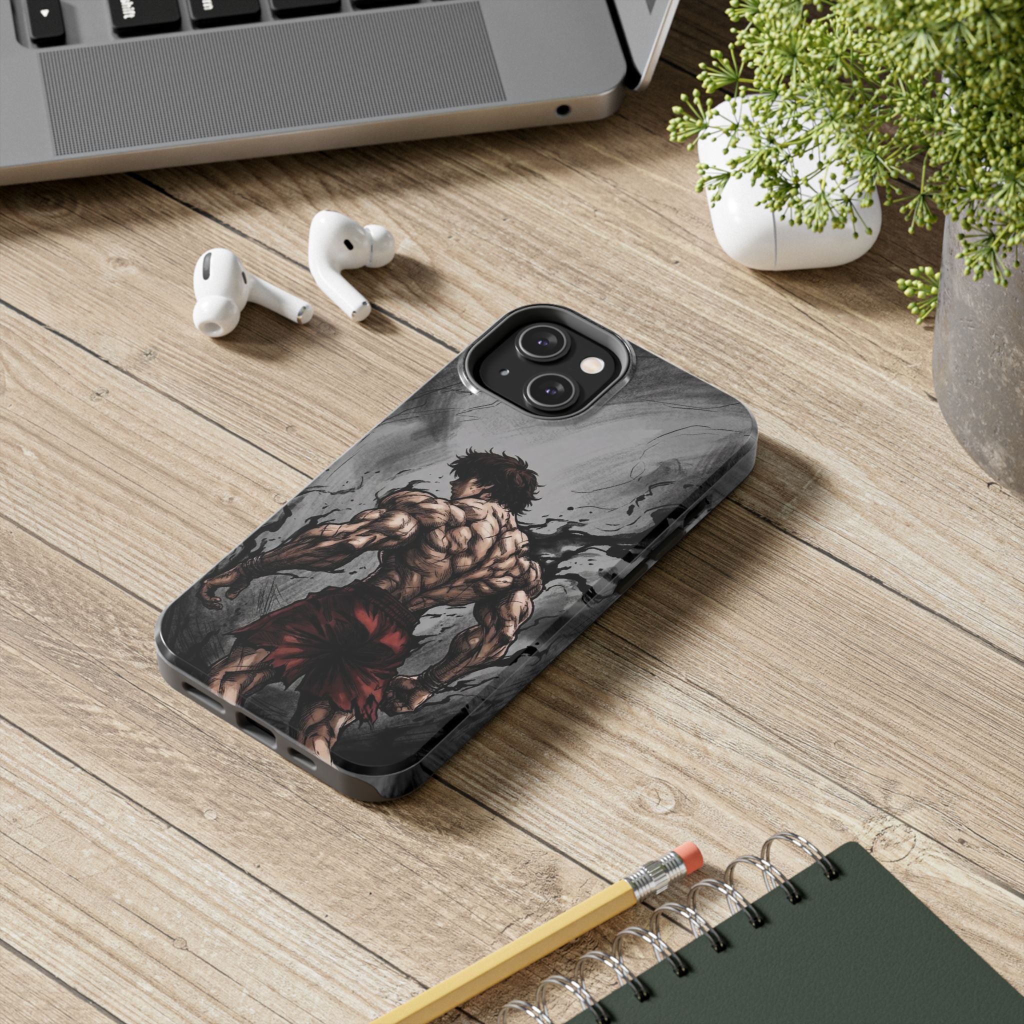 Muscle Warrior Phone Case — Tough Anime-Inspired Protective Cover