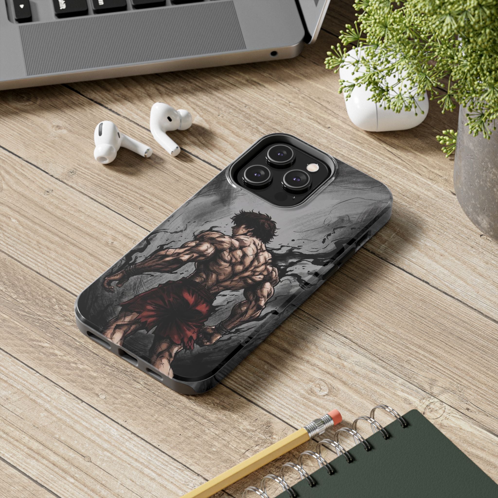 Muscle Warrior Phone Case — Tough Anime-Inspired Protective Cover