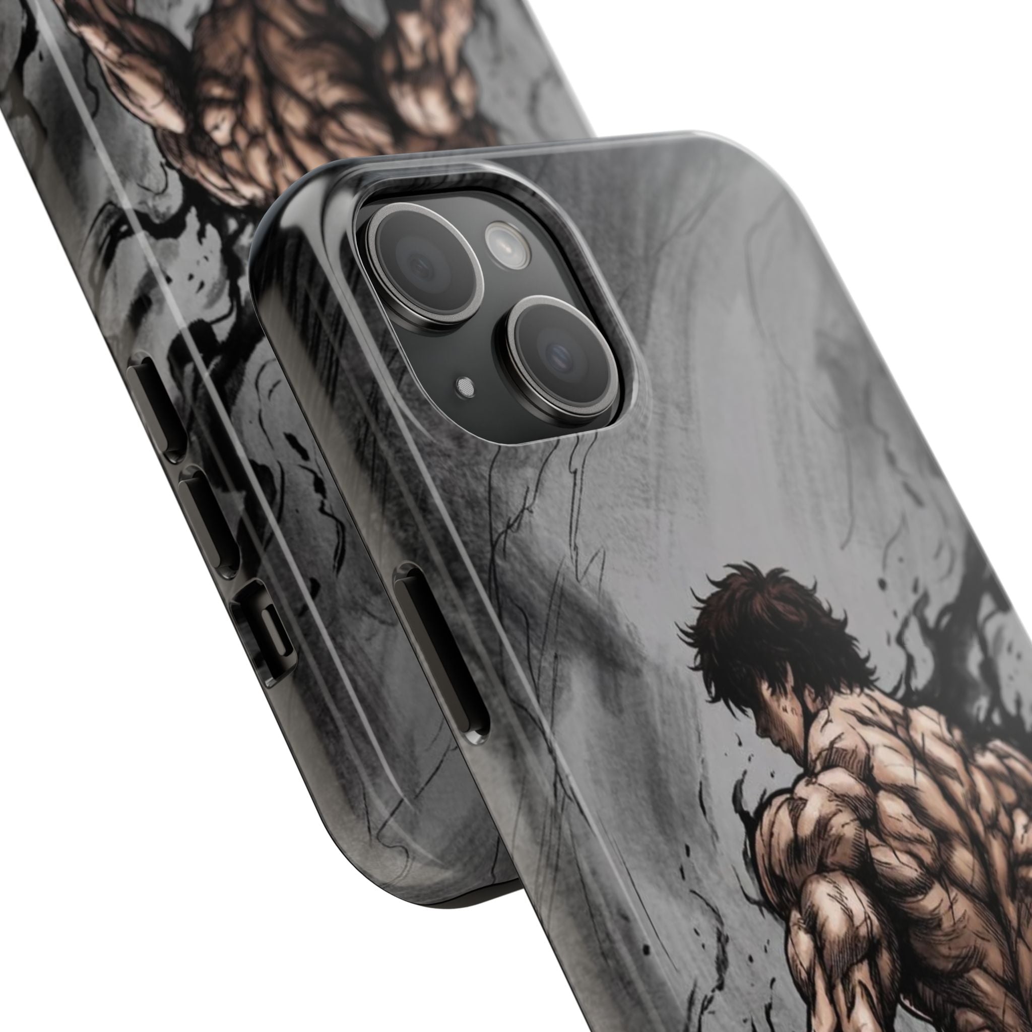 Muscle Warrior Phone Case — Tough Anime-Inspired Protective Cover