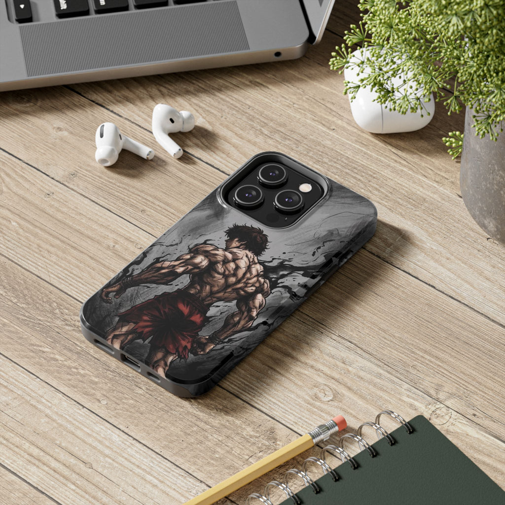 Muscle Warrior Phone Case — Tough Anime-Inspired Protective Cover