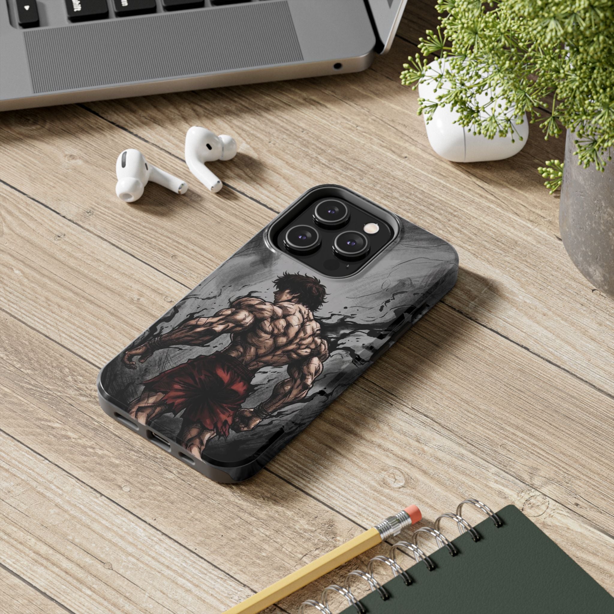 Muscle Warrior Phone Case — Tough Anime-Inspired Protective Cover