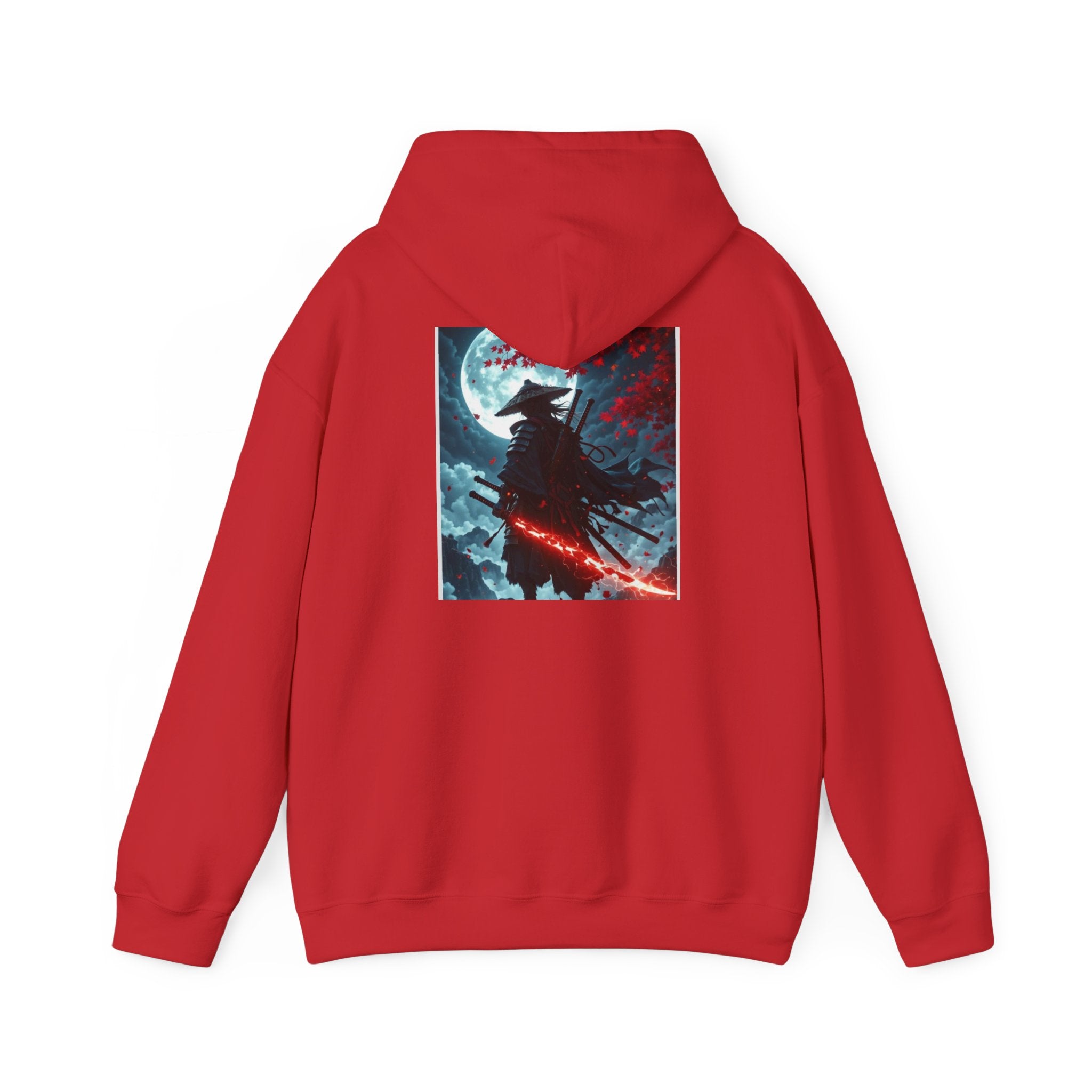Samurai Nightfall Hoodie — Moonlit Warrior Graphic Sweatshirt