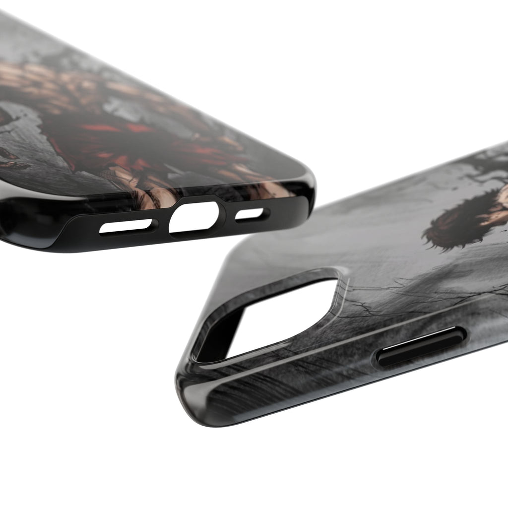 Muscle Warrior Phone Case — Tough Anime-Inspired Protective Cover