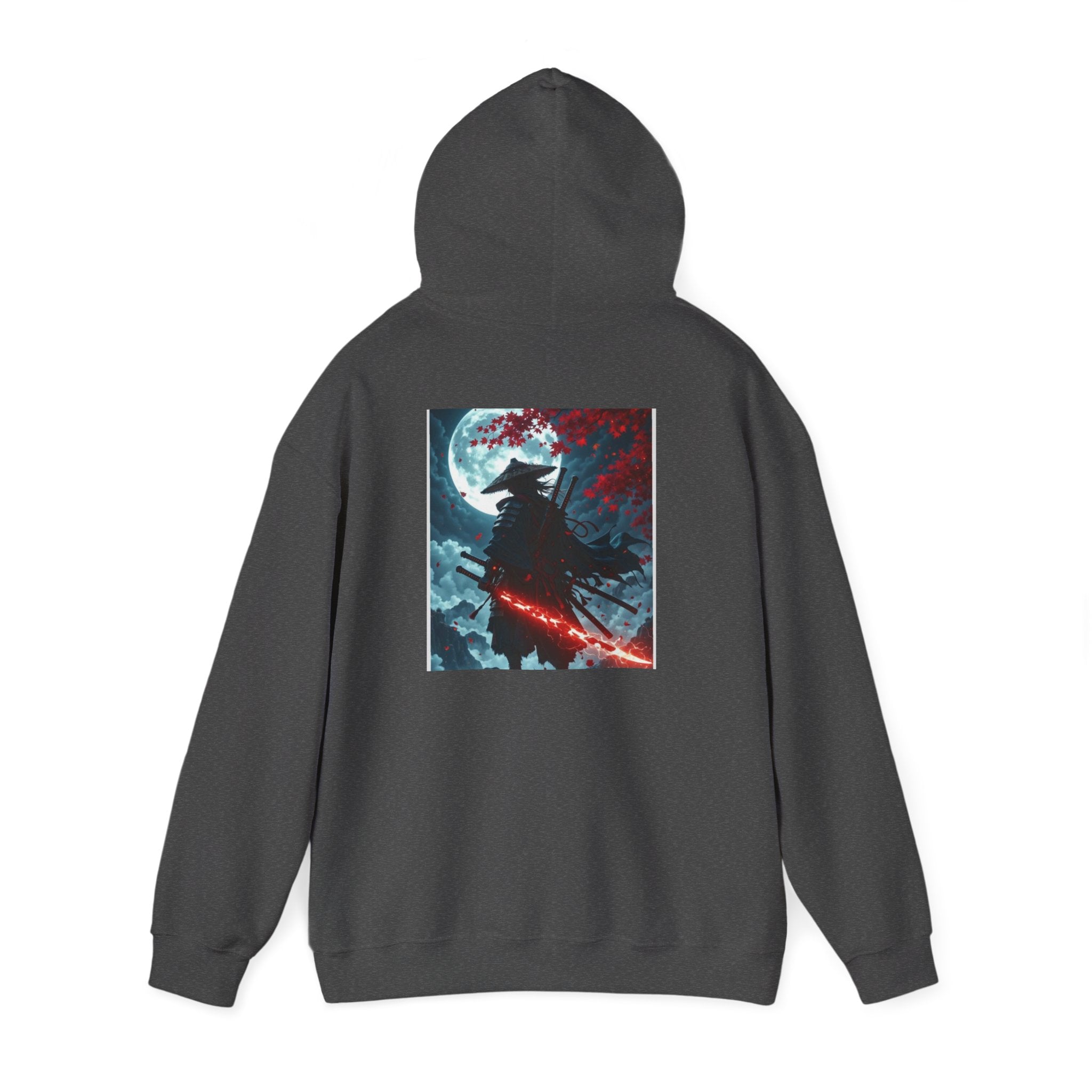 Samurai Nightfall Hoodie — Moonlit Warrior Graphic Sweatshirt