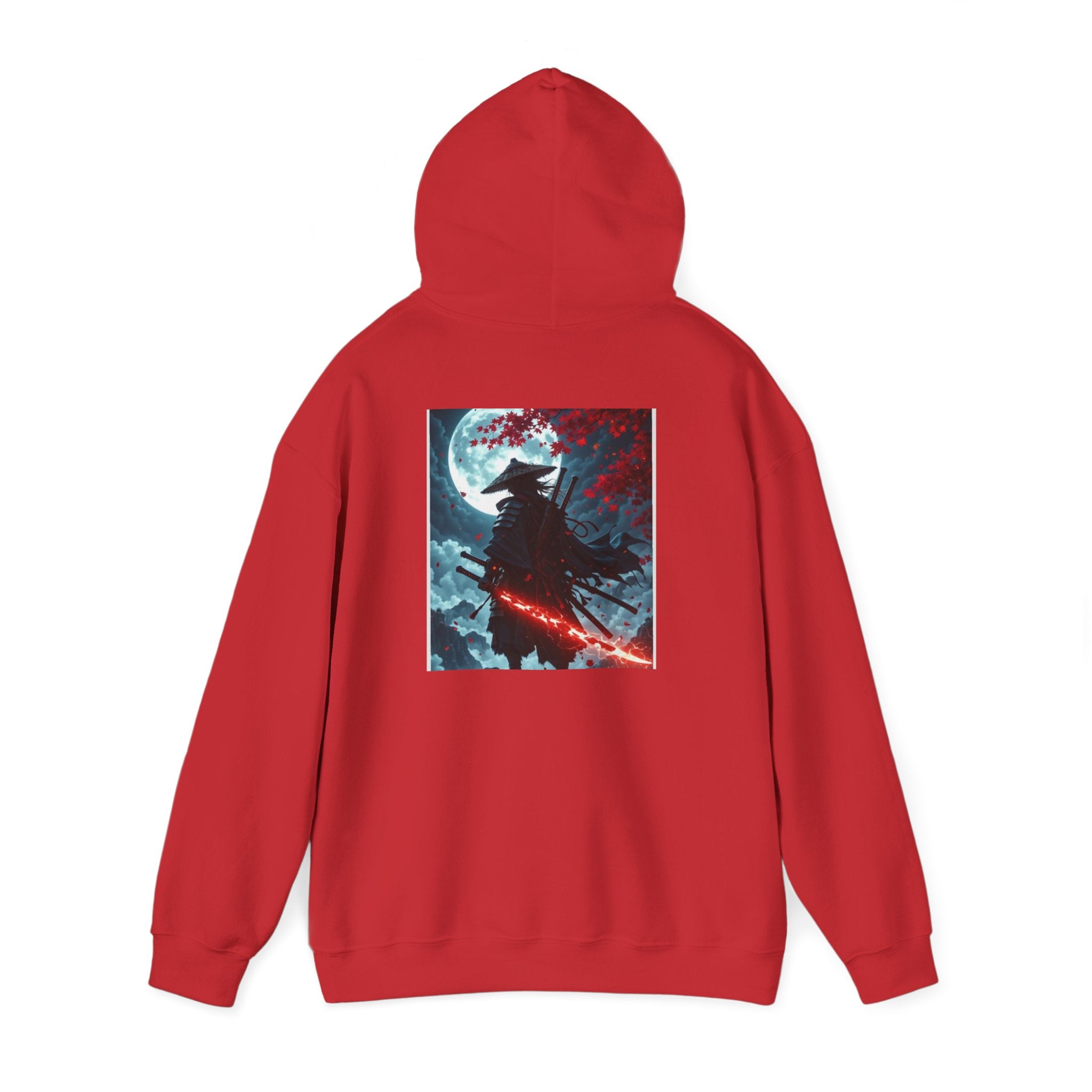 Samurai Nightfall Hoodie — Moonlit Warrior Graphic Sweatshirt