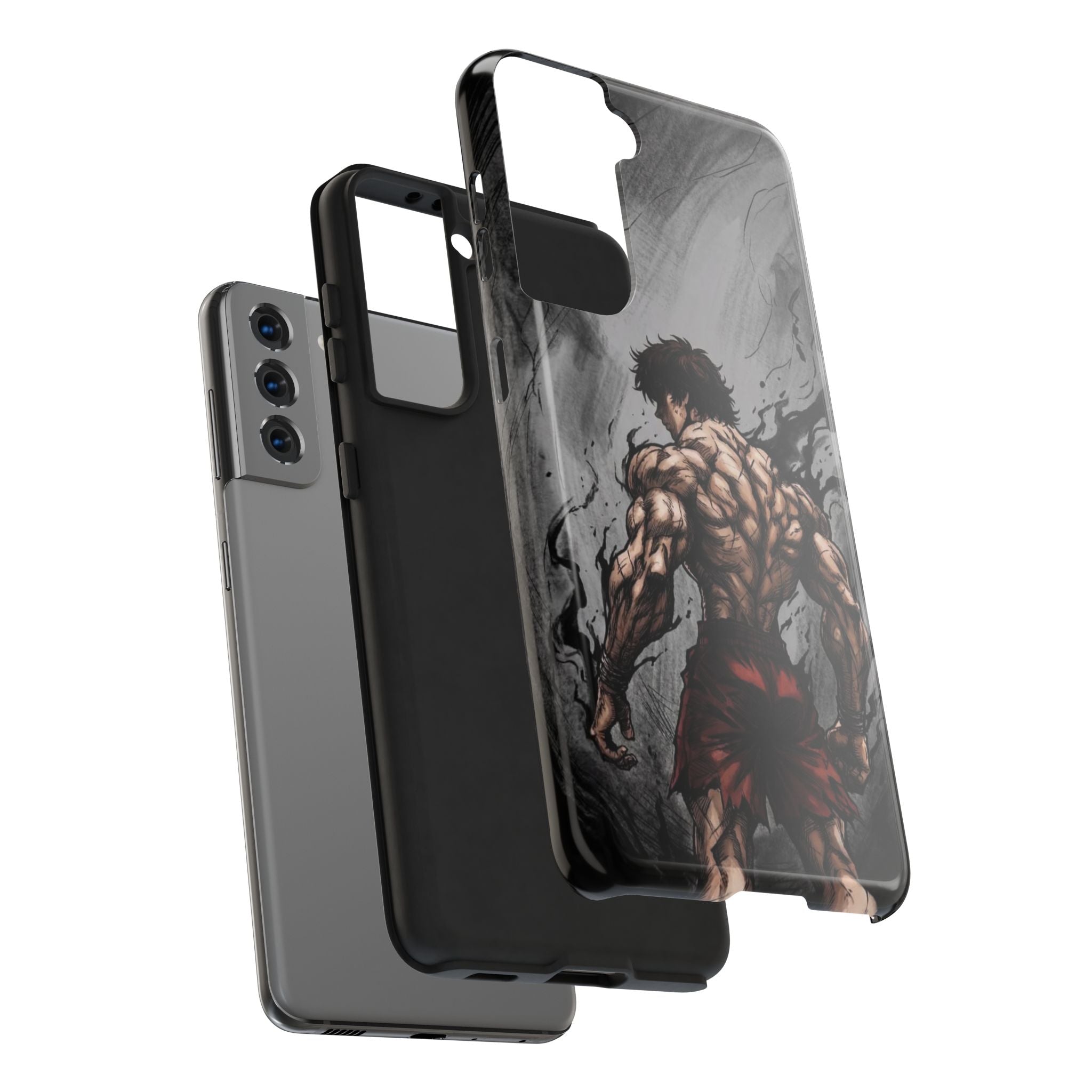 Muscle Warrior Phone Case — Tough Anime-Inspired Protective Cover