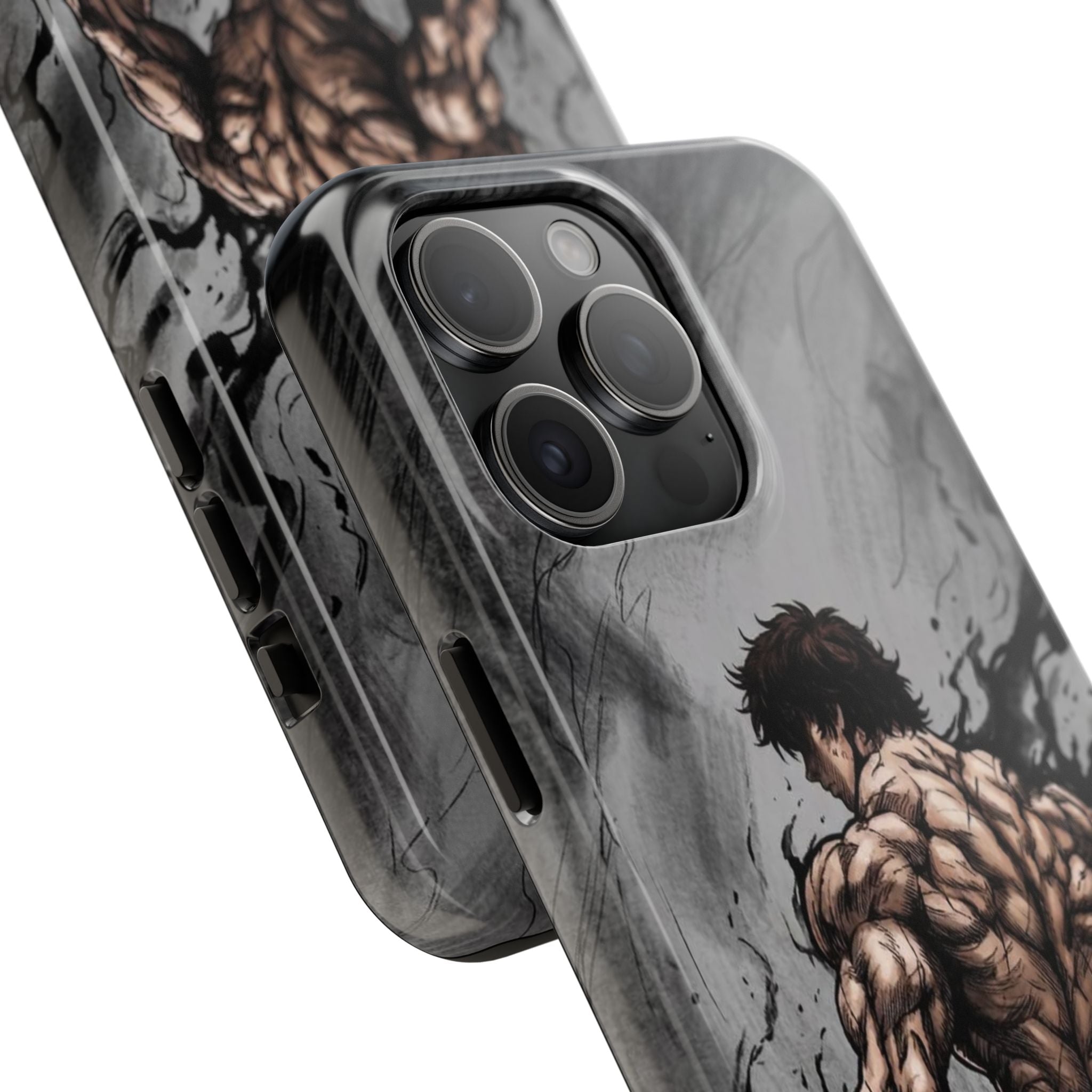 Muscle Warrior Phone Case — Tough Anime-Inspired Protective Cover