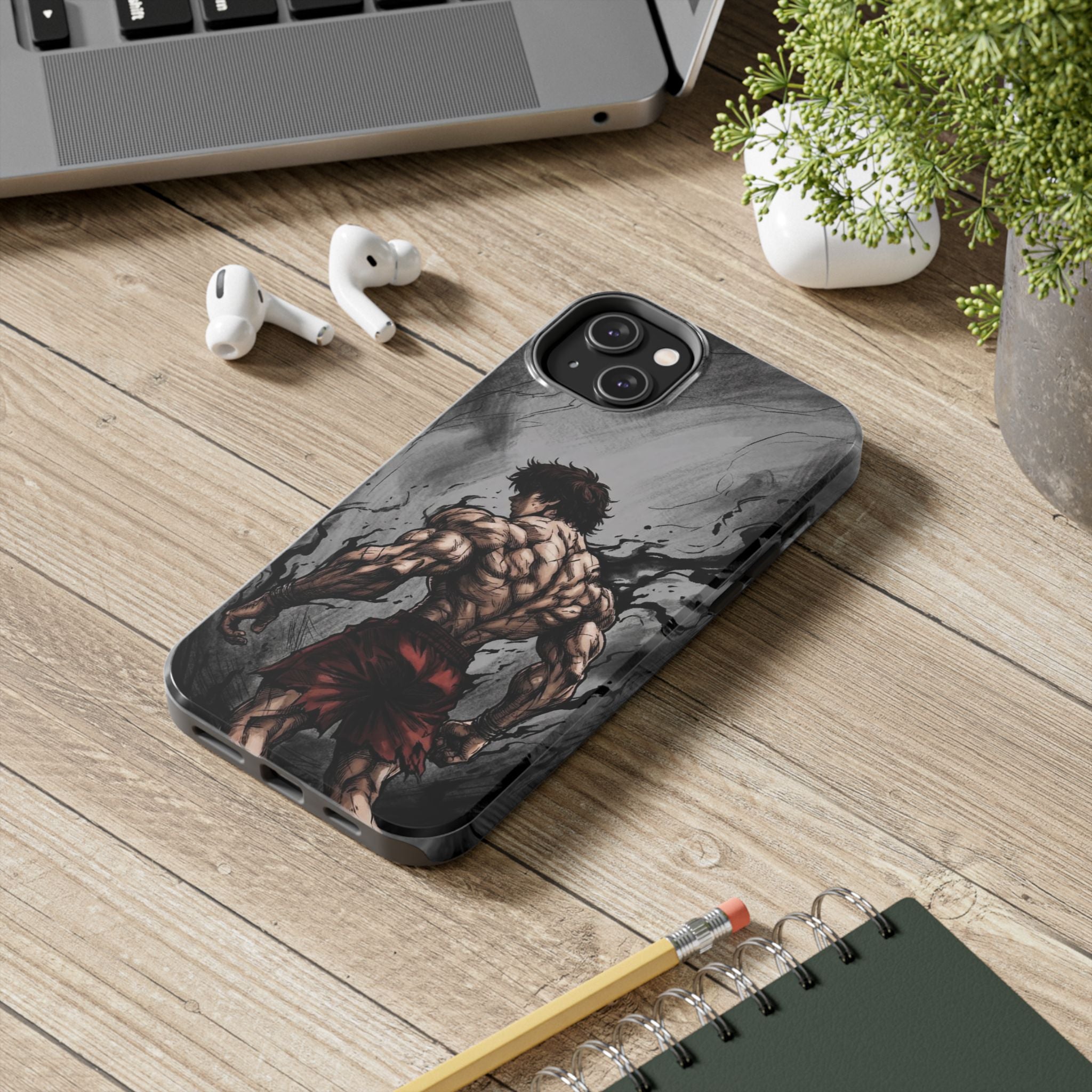 Muscle Warrior Phone Case — Tough Anime-Inspired Protective Cover