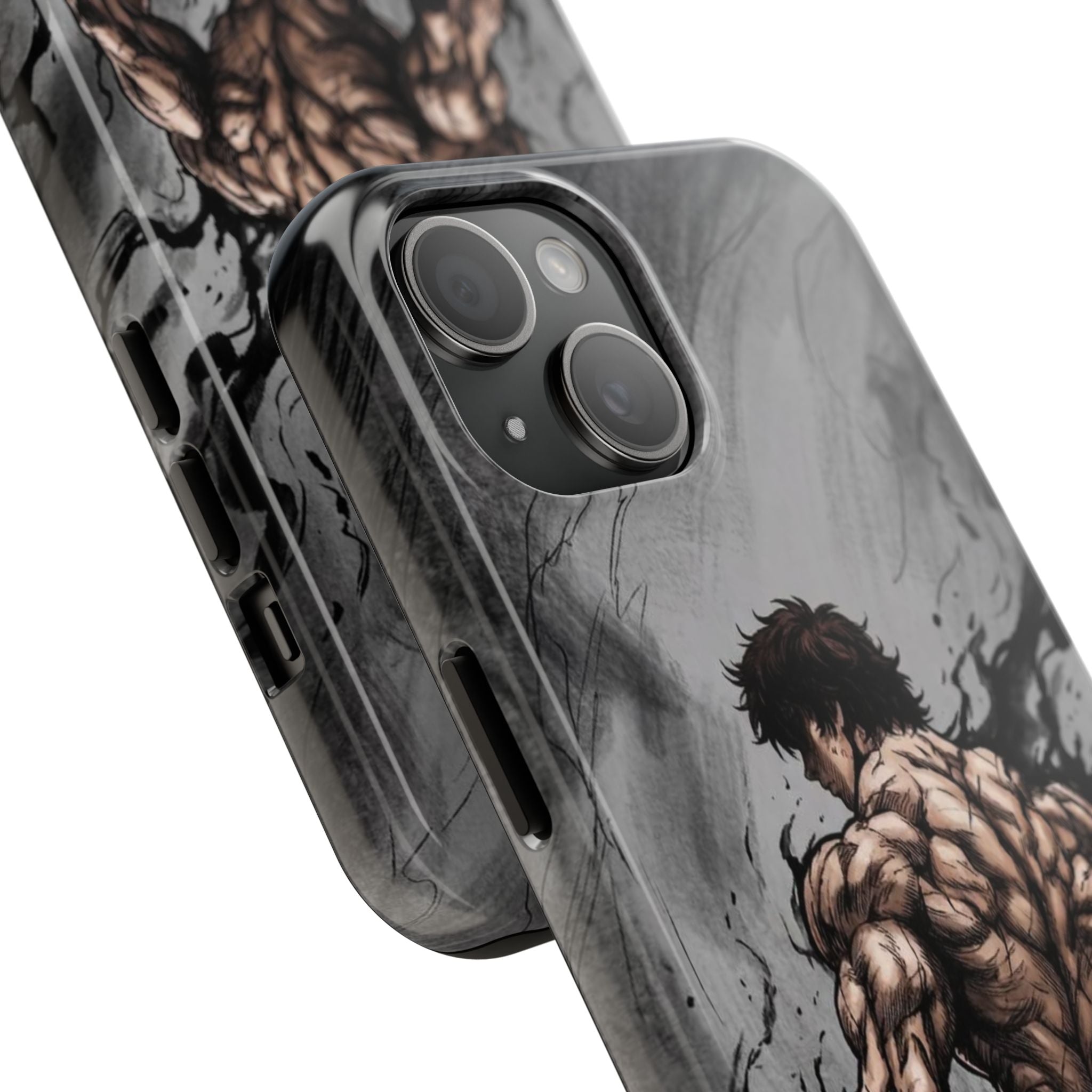 Muscle Warrior Phone Case — Tough Anime-Inspired Protective Cover