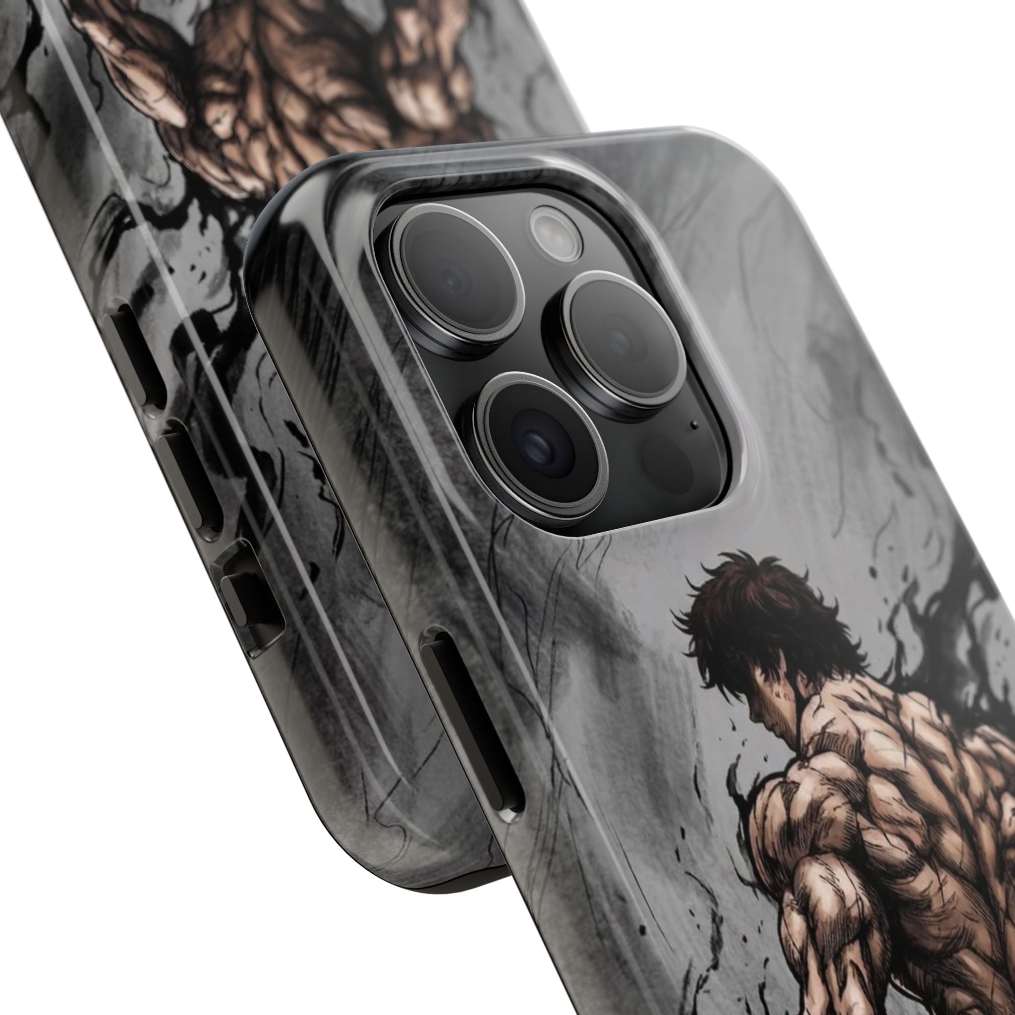 Muscle Warrior Phone Case — Tough Anime-Inspired Protective Cover